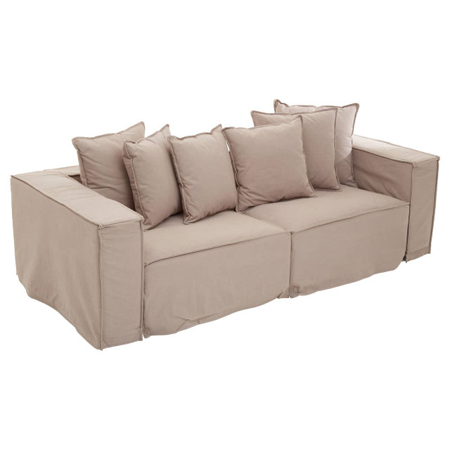 Premier Housewares Marseille 3 Seat Grey Sofa