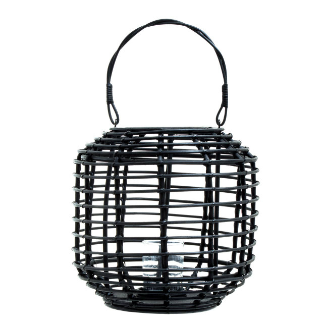 premier housewares Mataram Black Rattan Lantern