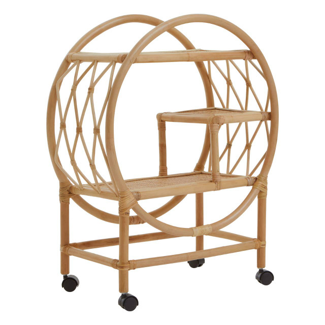 Premier Housewares Mataram Rattan Bar Trolley