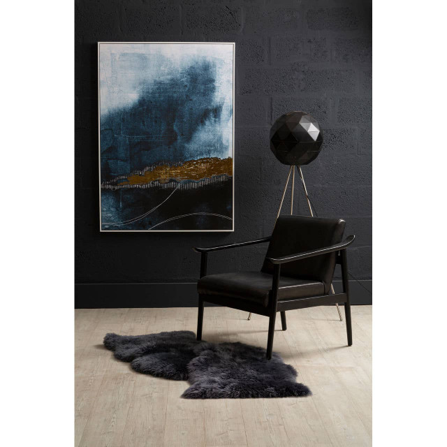 Premier Housewares Mateo Black Finish Floor Lamp