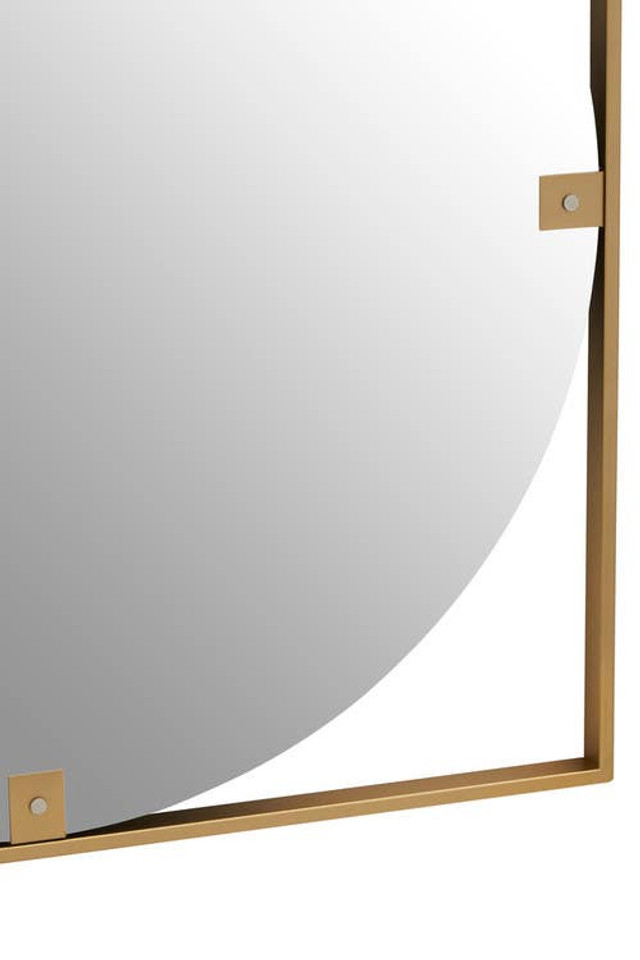 Premier Housewares Matera Gold Square Wall Mirror