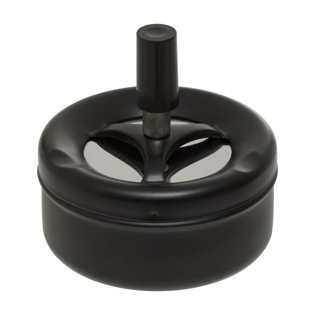 Premier Housewares Matte Black Spinning Ashtray