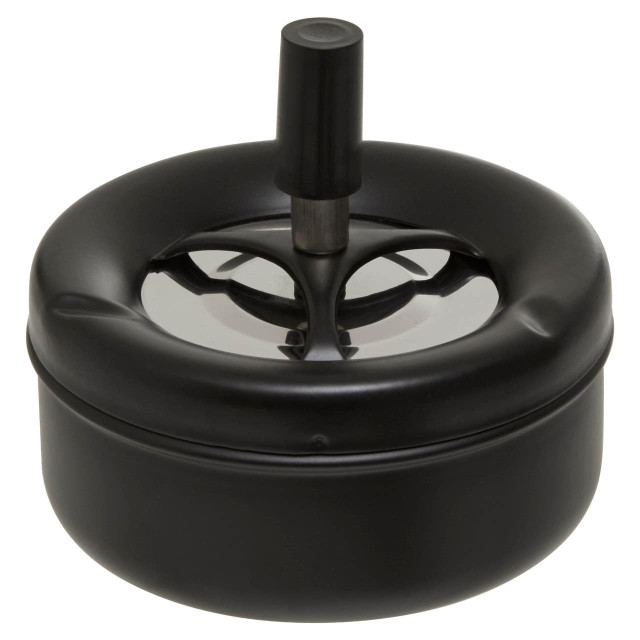 Premier Housewares Medium Black Spinning Ashtray