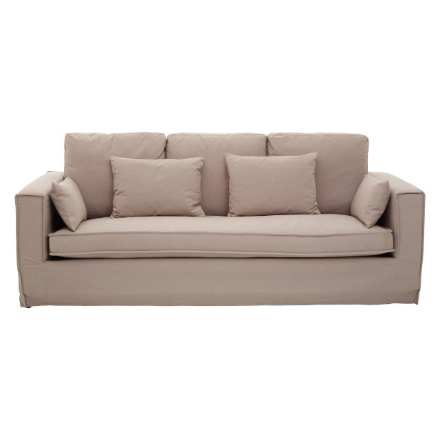 premier housewares Menton 3 Seat Grey Fabric Sofa