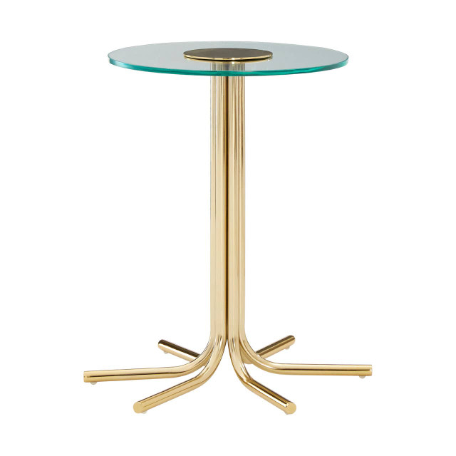 Premier Housewares Miley Side Table With Glass Top