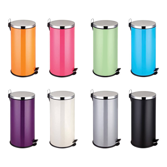 Premier Housewares Miller Grey 30 Litre Pedal Bin