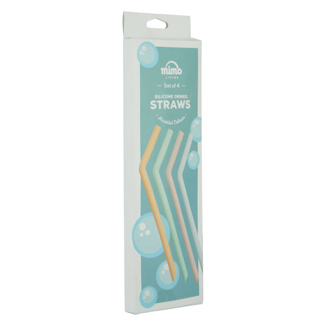 premier housewares Mimo Set Of 4 Silicone Straws