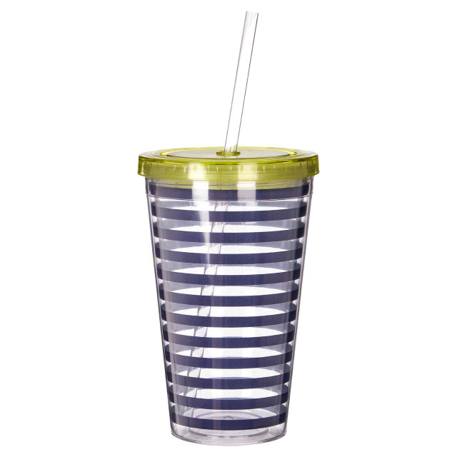 Premier Housewares Mimo Stripe 450ml Drinks Cup
