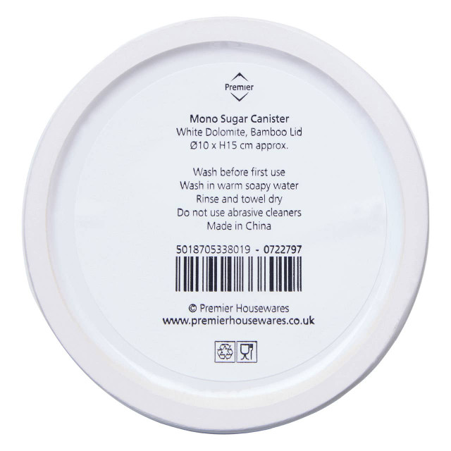 Premier Housewares Mono Sugar Canister