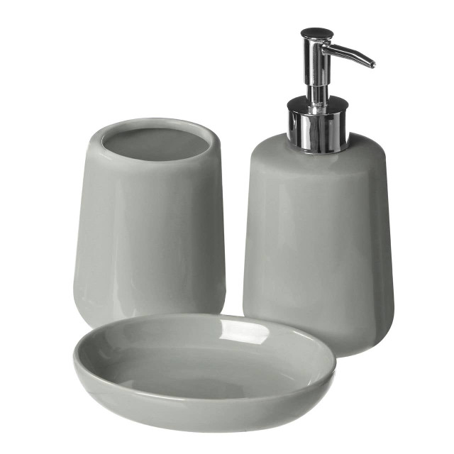 premier housewares Moon Grey 3Pc Bathroom Set