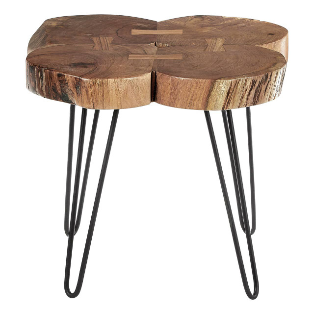 premier housewares Nandri Acacia Wood Side Table