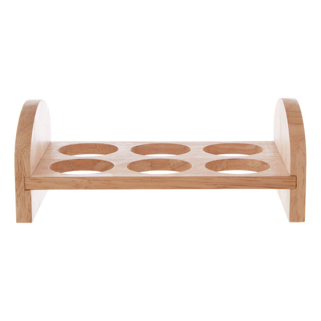 Premier Housewares Nash 6 Hole Rubberwood Egg Rack