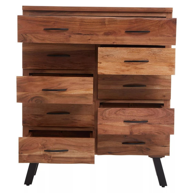 Premier Housewares Nashik 9 Drawer Acacia Chest