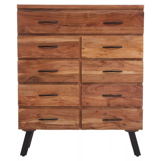 premier housewares Nashik 9 Drawer Acacia Chest