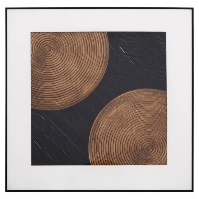 Premier Housewares Nason Black And Brown Wall Art