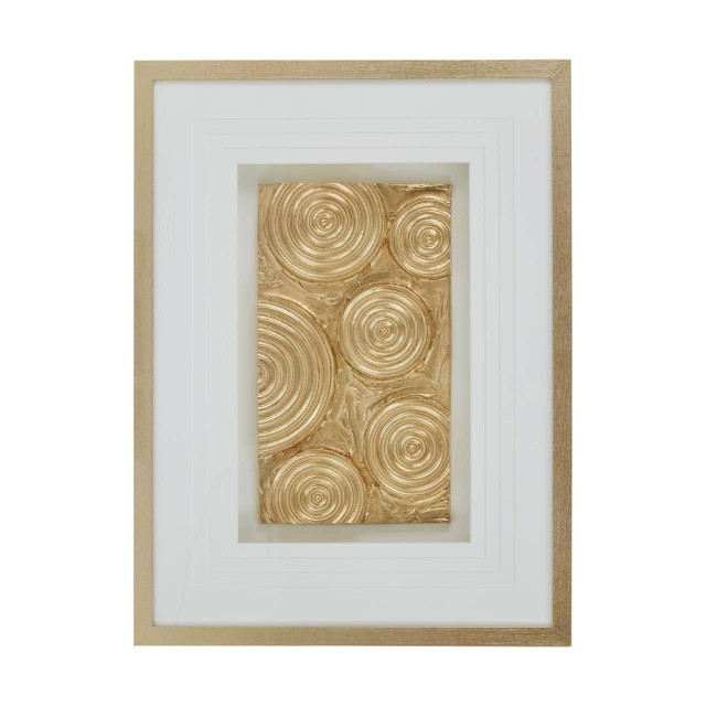 Premier Housewares Nason Gold Disc Design Wall Art