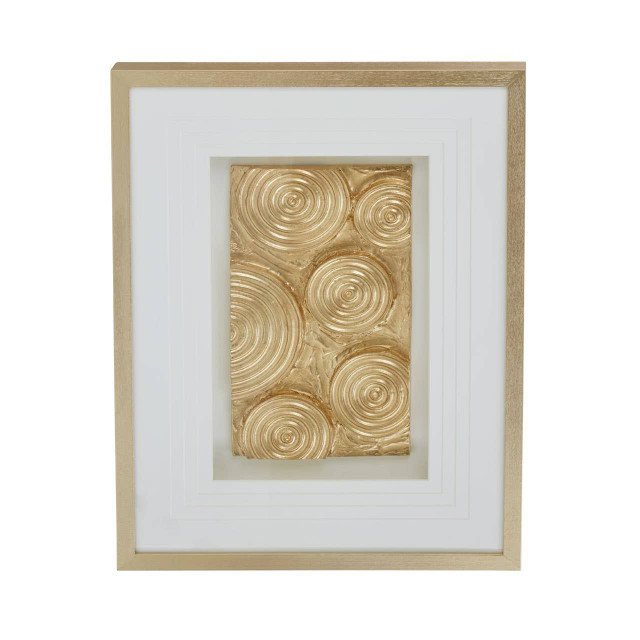 Premier Housewares Nason Gold Disc Design Wall Art