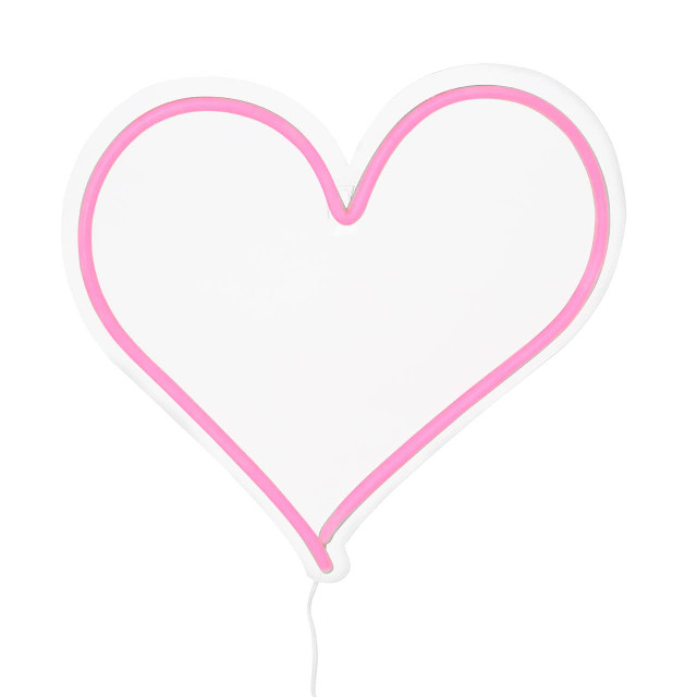premier housewares Neon Heart Design LED Box Light