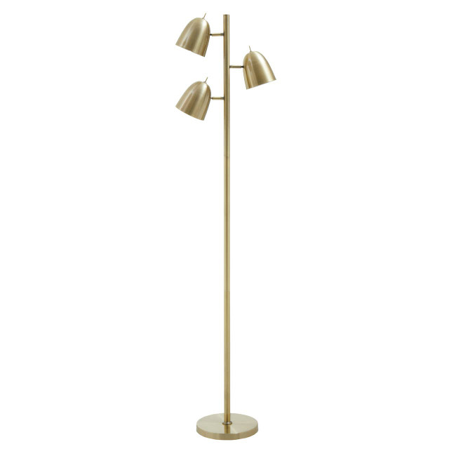 premier housewares Newton Brass Finish Floor Lamp