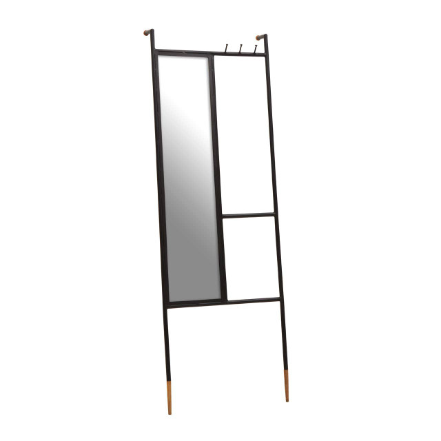 Premier Housewares Nirav Black Iron Mirror