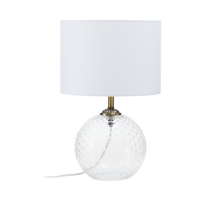 Premier Housewares Noa Clear Glass Table Lamp
