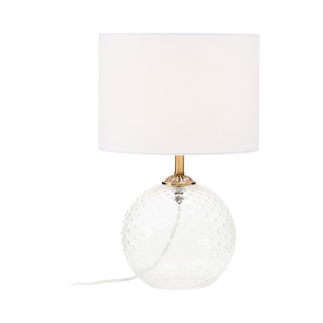 Premier Housewares Noa Clear Glass Table Lamp