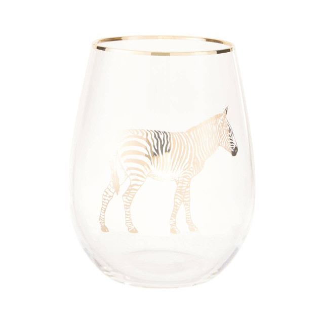 premier housewares Nomi Gold Zebra Curved Tumbler