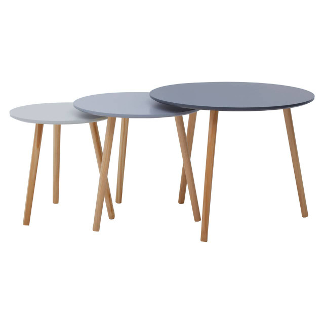 Premier Housewares Nostra Set Of 3 Round Tables