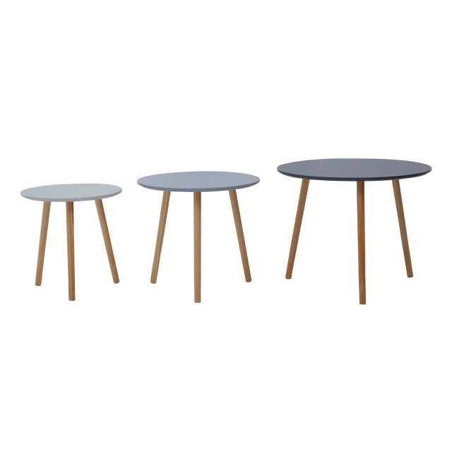 premier housewares Nostra Set Of 3 Round Tables
