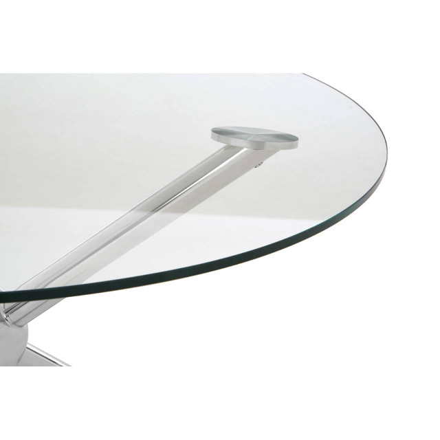 Premier Housewares Novo Round Silver Coffee Table