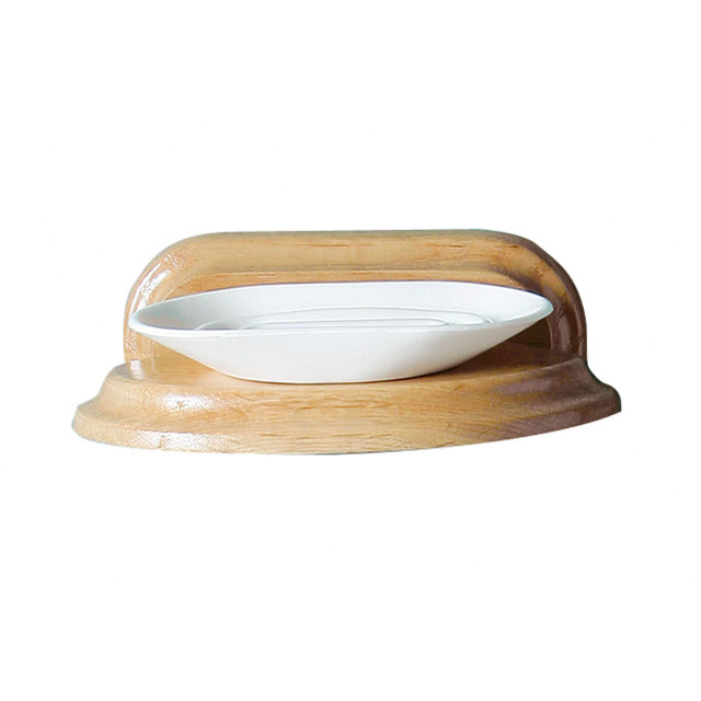 premier housewares Oak Bathe Wood Soap Dish
