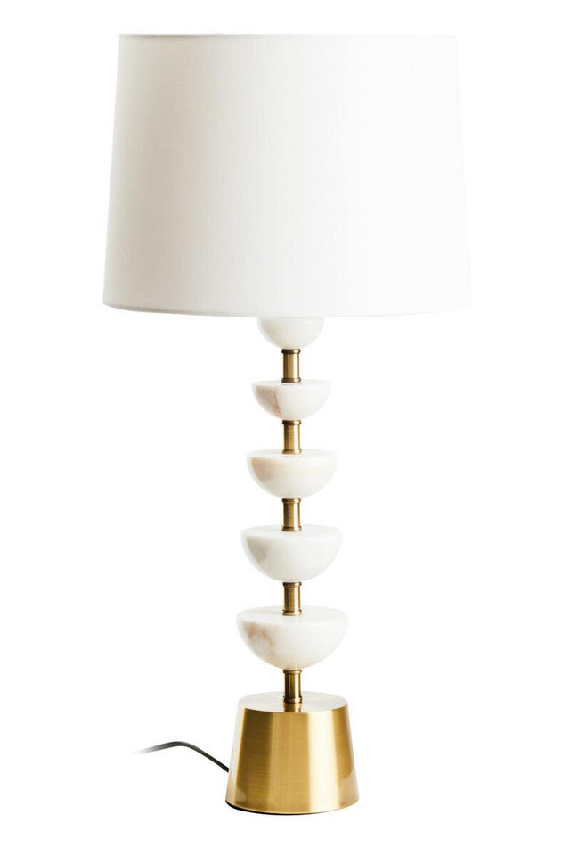 Premier Housewares Ocala White Table Lamp
