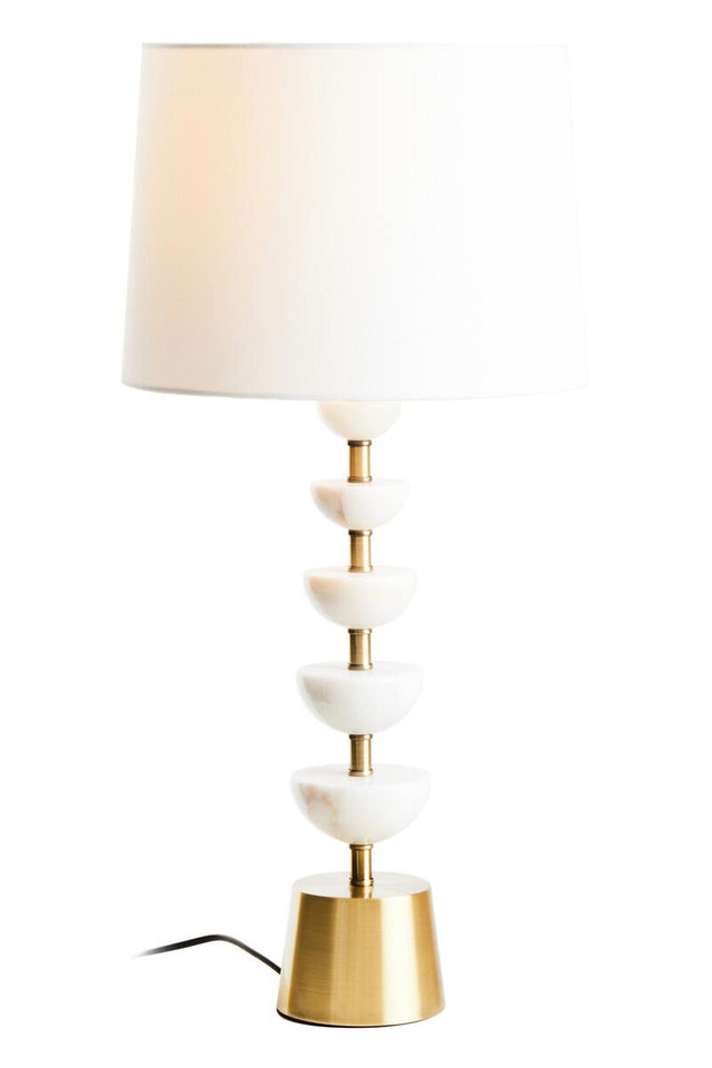 Premier Housewares Ocala White Table Lamp