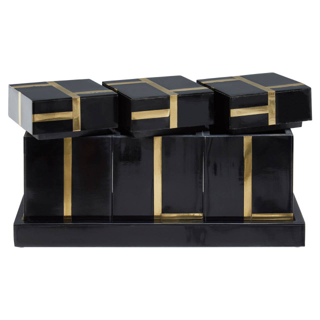 Premier Housewares Odell Canister Set With Tray