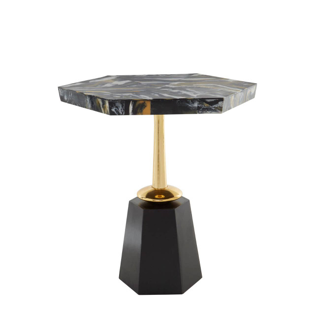 premier housewares Odell Hexagonal Base Side Table
