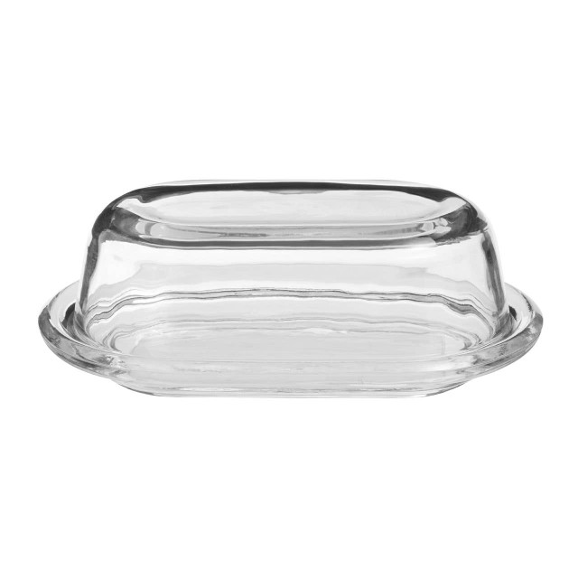 Premier Housewares Olivia Clear Glass Butter Dish