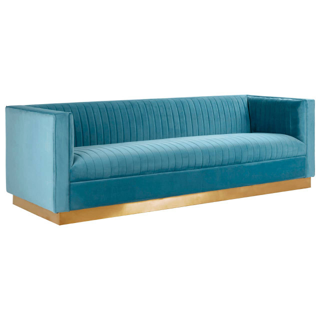 premier housewares Opal 3 Seat Light Blue Sofa