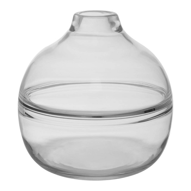 Premier Housewares Optik Clear Glass Vase