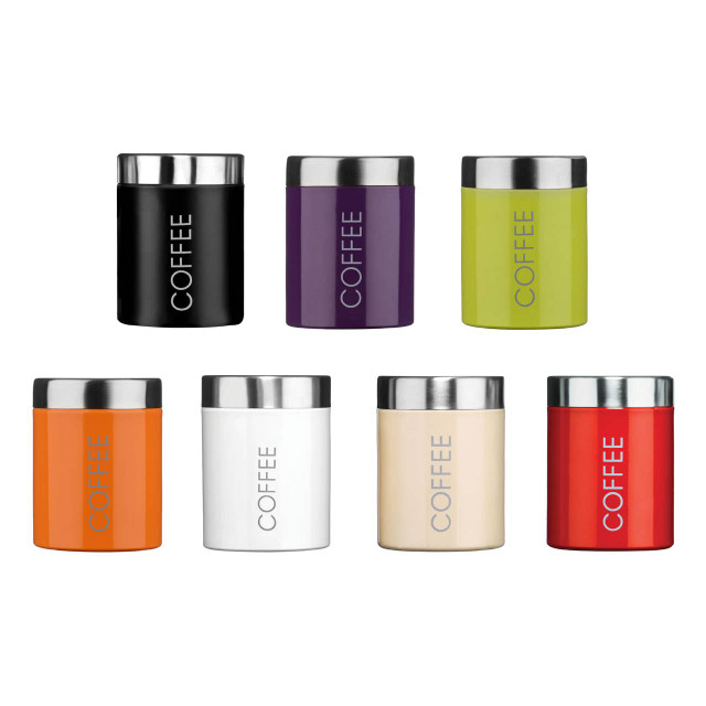 Premier Housewares Orange Enamel Coffee Canister