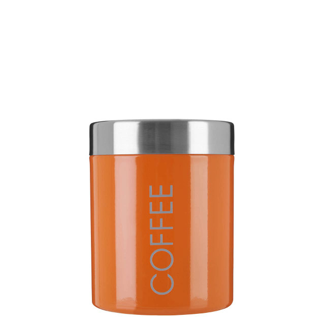 premier housewares Orange Enamel Coffee Canister