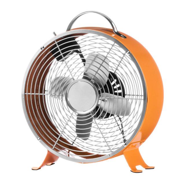 Premier Housewares Orange Retro Desk Fan