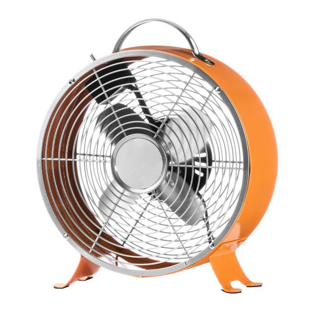Premier Housewares Orange Retro Desk Fan