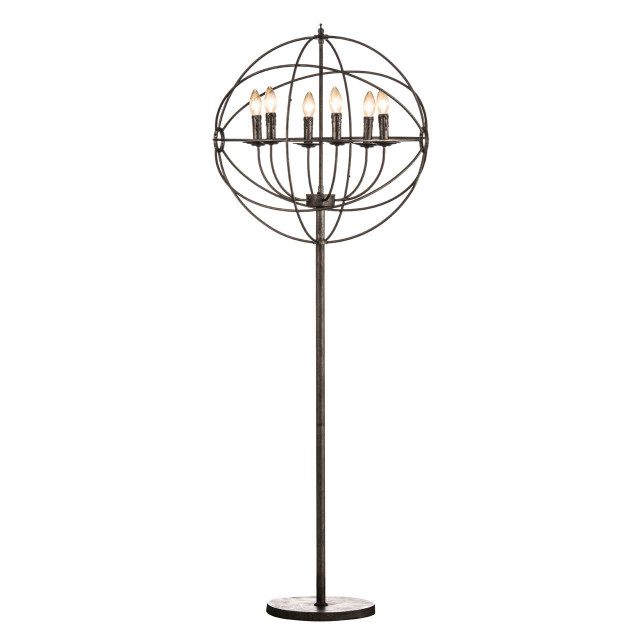 Premier Housewares Orbital 6 Arm Floor Lamp