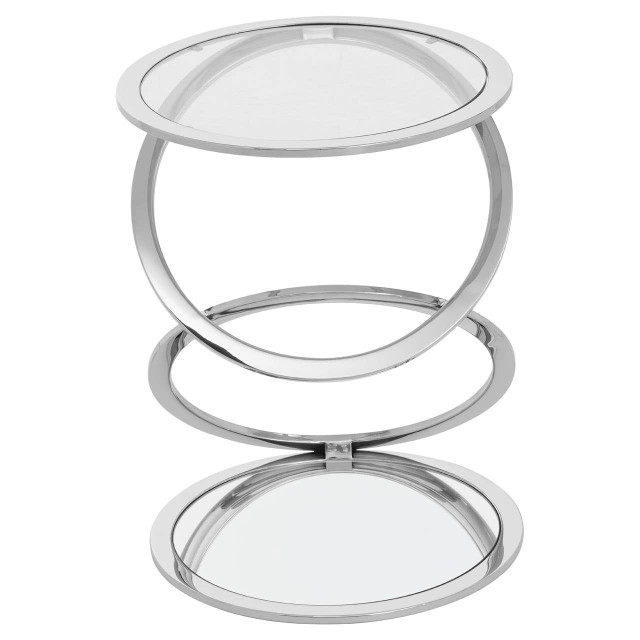 Premier Housewares Oria Clear Glass End Table