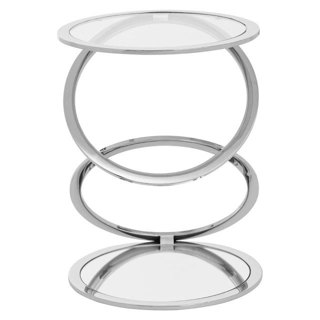 premier housewares Oria Clear Glass End Table