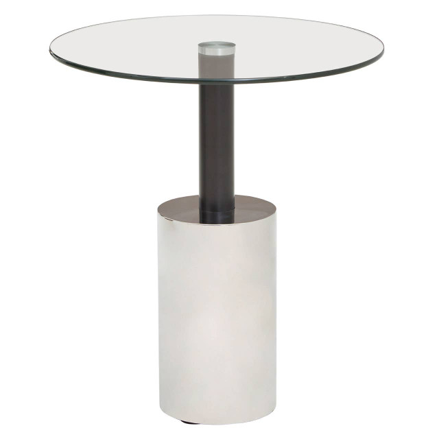 Premier Housewares Oria End Table With Silver Base