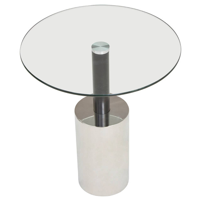 Premier Housewares Oria End Table With Silver Base
