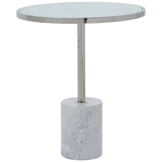 Premier Housewares Oria Silver Frame End Table