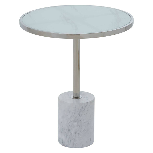 Premier Housewares Oria Silver Frame End Table