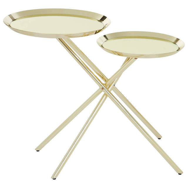 Premier Housewares Oria Warm Metallic Side Table